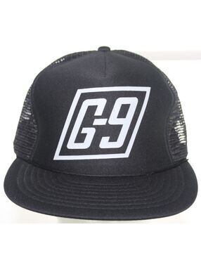 New Vintage G-9 Trucker Hat - Speedway Adjustable Black Snapback Cap Deadstock